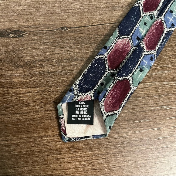 Christian Dior Silk Vintage Abstract Tie - Picture 8 of 8